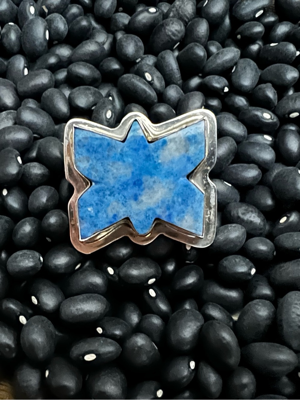 Handcrafted Denim Blue Lapis Ring